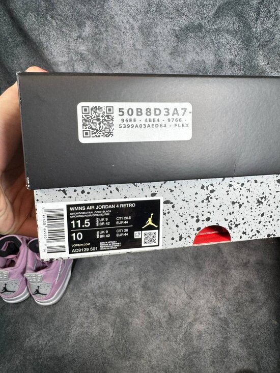 Size 10 | Jordan 4 Orchid With Box | Pre-Owned